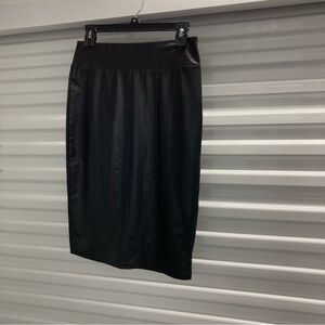 Piao Liang Fu Shi Chic Black Pencil Skirt